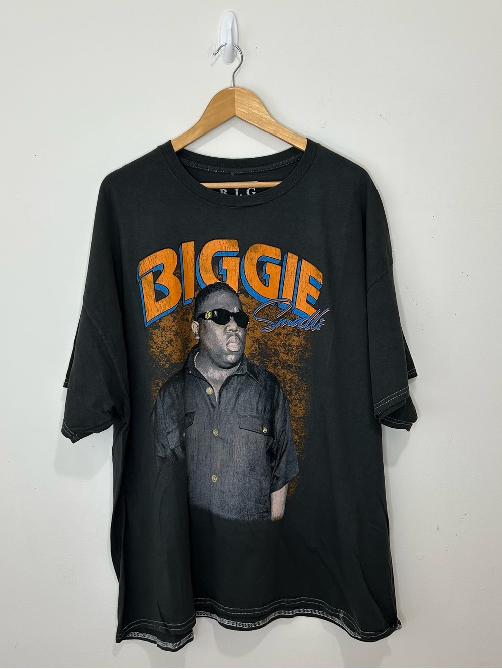 The Notorious B.I.G. Biggie Smalls Graphic Black T-Shirt Size M/L